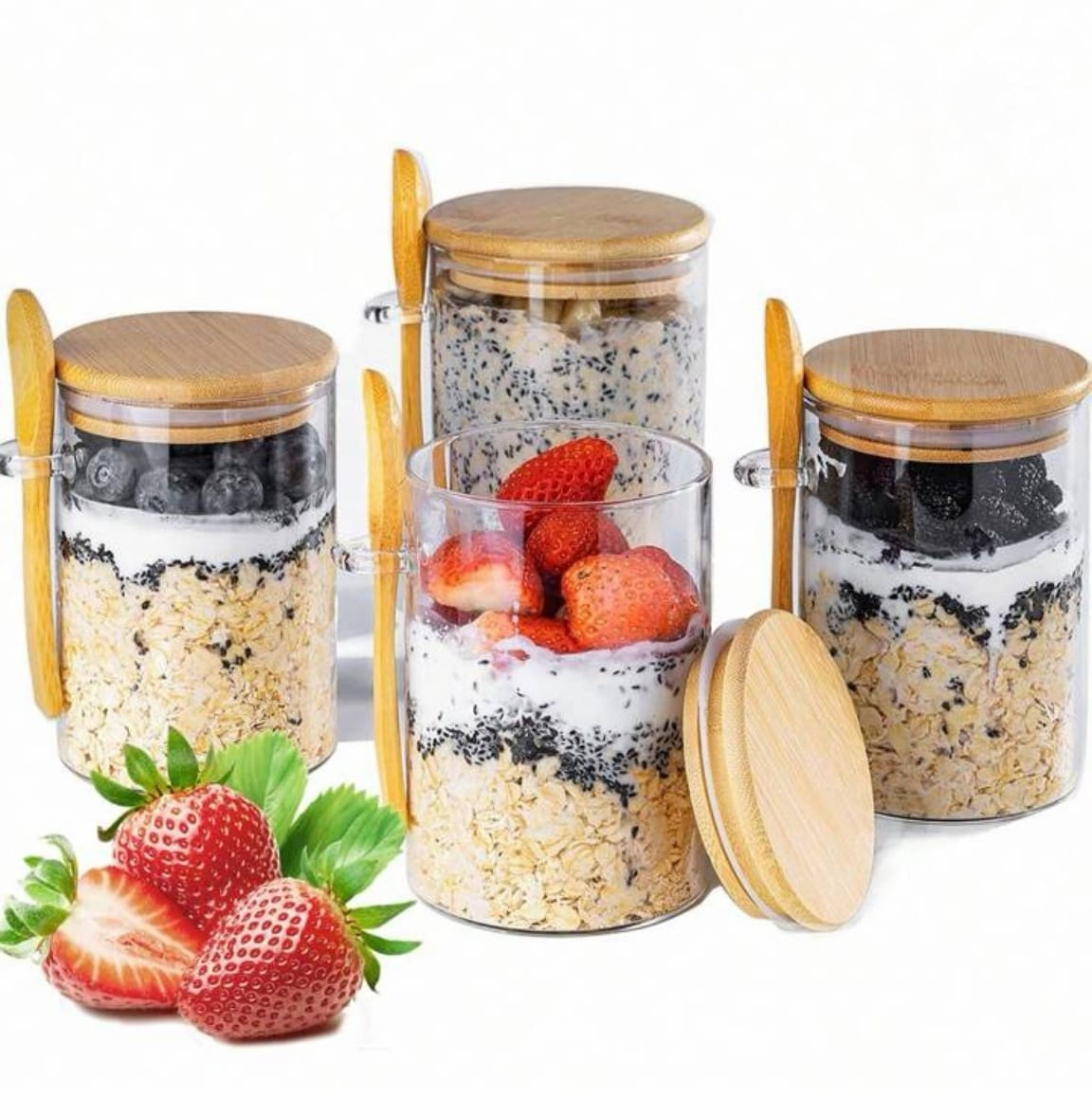 Overnight oats containers