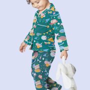 Kids pajama with birthday party pattern